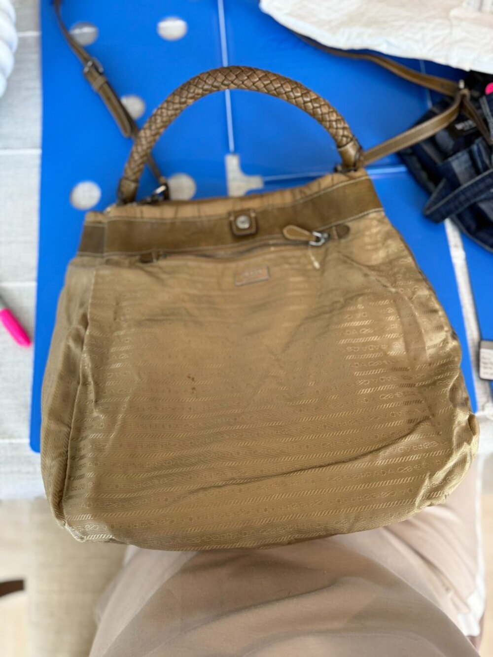 Prada Tessuto Gaufre Hobo Bag (Early 2000's) - Picture 8 of 9